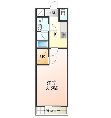 平林駅 徒歩6分 2階の物件間取画像